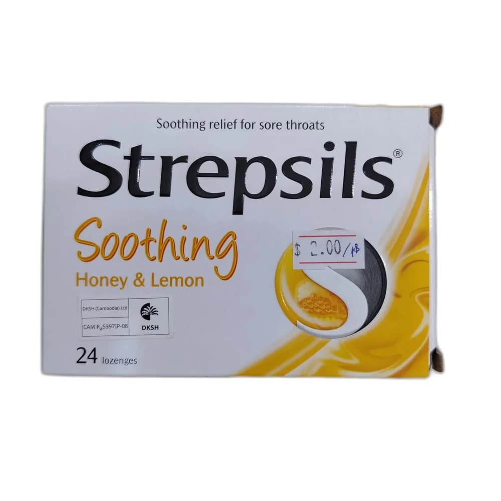Strepsils Soothing Honey & Lemon 1.2 mg / 0.6 mg per lozenge