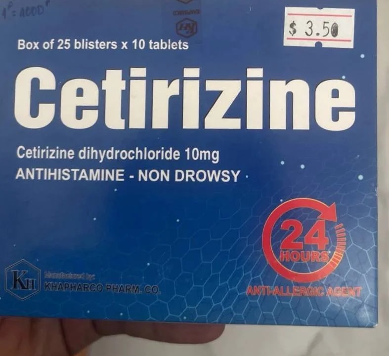 CTZ Tab Cetirizine 10mg - α±ααααααΆα ααααΈαααα‘αΆαα