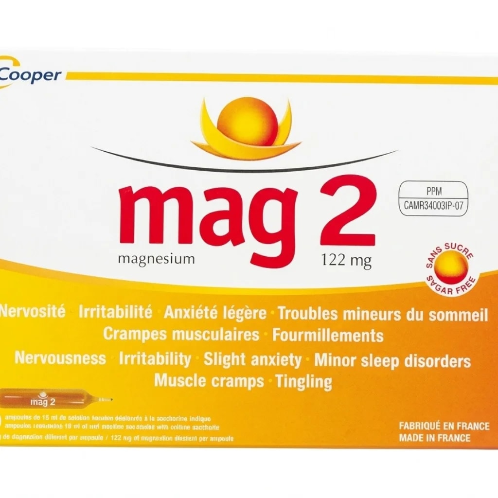 Mag 2 10ml ampoule Magnesium 122mg - ឱសថស្ថាន សុខលាភ