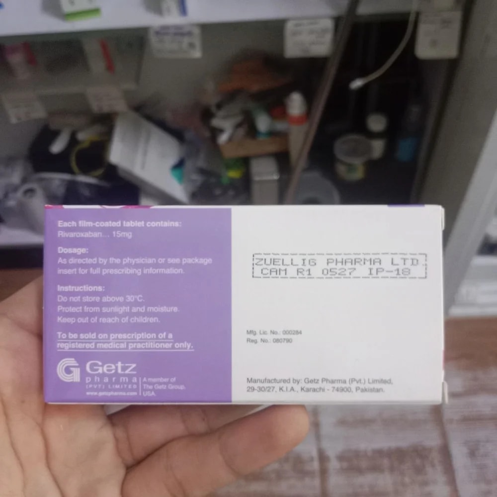 Rivaxo Rivaroxaban 15 mg - Kim Yi