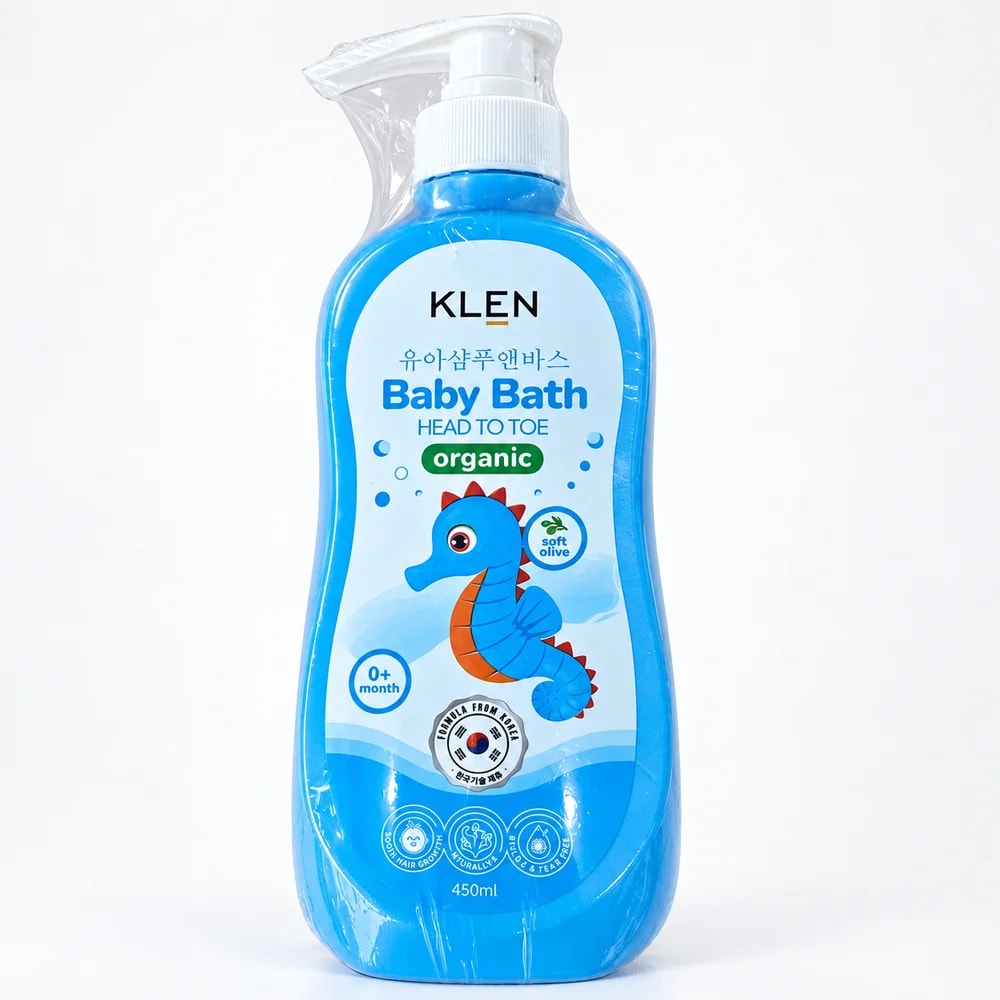 KLEN Baby Bath Soft Olive 450 ml - PHARMCY ARUN REAS