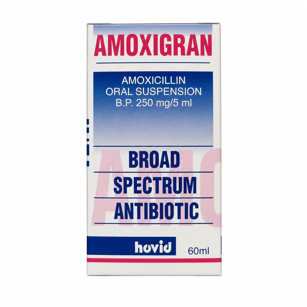 Amoxigran Amoxicillin 250 mg / 5 ml - Preah Chan Tep Pharmacy