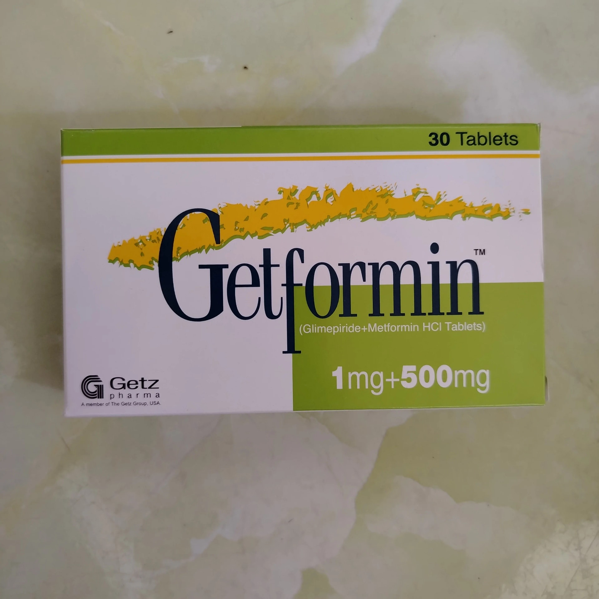 Getformin 1mg + 500mg - Phal Cham Rouen