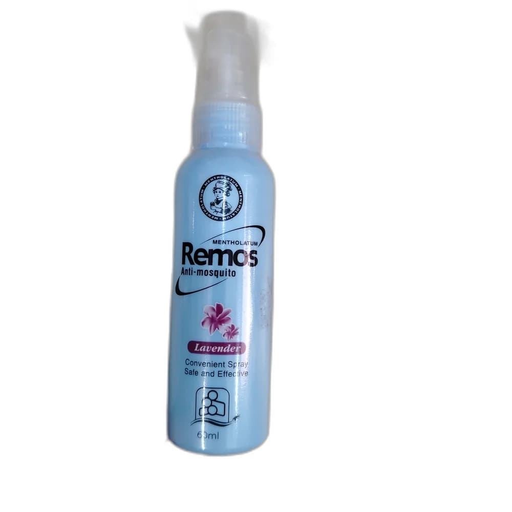 Mentholatum Remos Anti-Mosquito Spray Lavender 15% DEET (Diethyltoluamide)