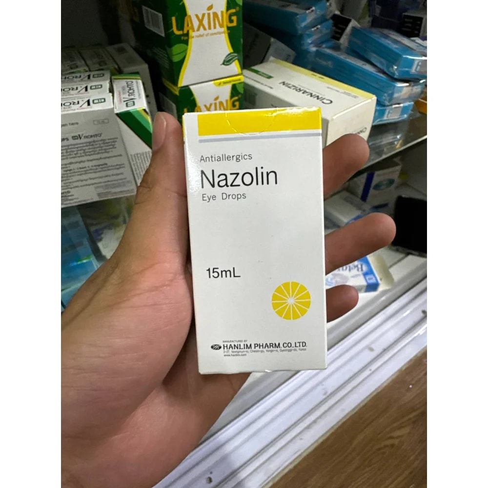 Nazolin Pheniramine maleate 3 mg/mL / Naphazoline hydrochloride 0.025% / Benzalkonium chloride 0.01% - Kim Yi
