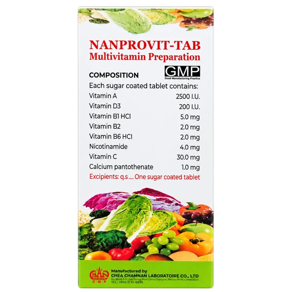 Nanprovit-Tab Multivitamin tablet - Pharmacy Krech hong