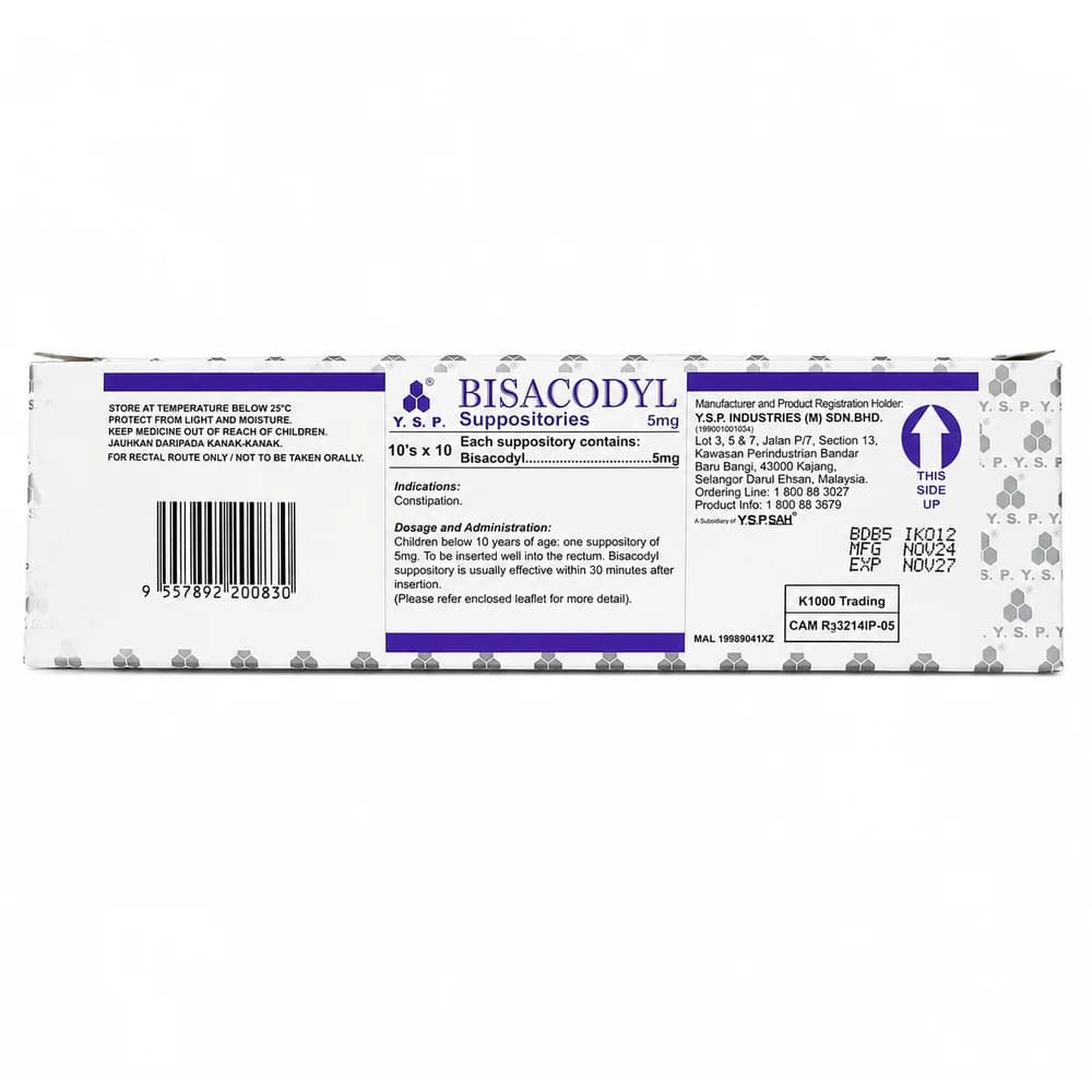 Y.S.P. Bisacodyl 5 mg
