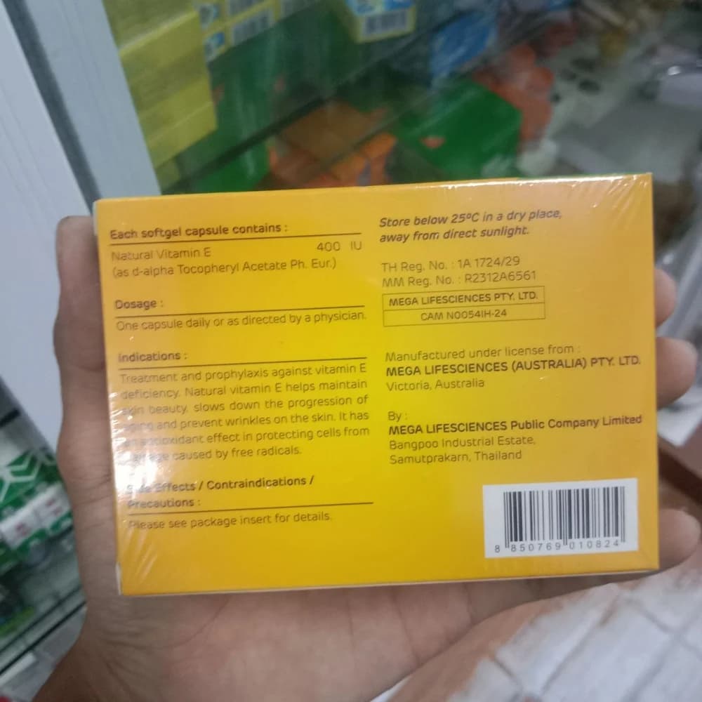 Enat 400 Natural vitamin E 400 IU softgel capsules