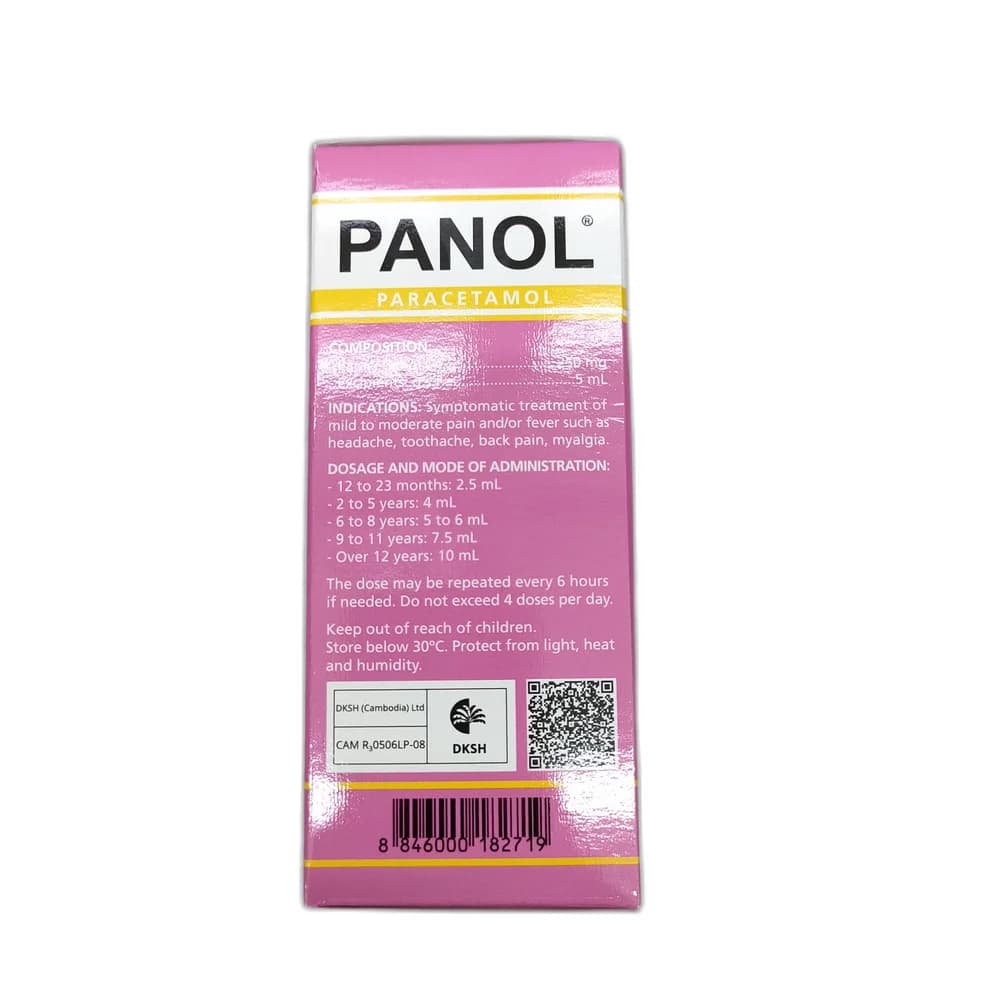 Panol 250 mg / 5 ml