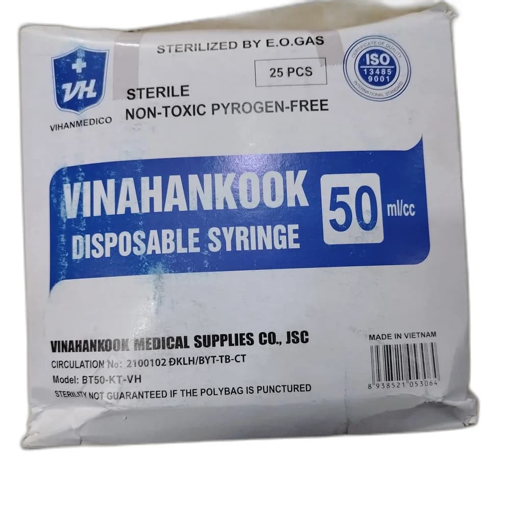 Vinahankook Disposable Syringe 50 ml