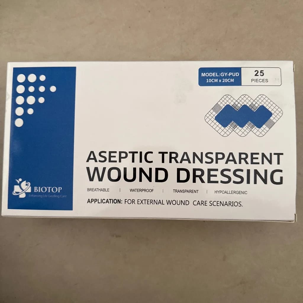 Biotop Aseptic Transparent Wound Dressing 10 cm x 20 cm