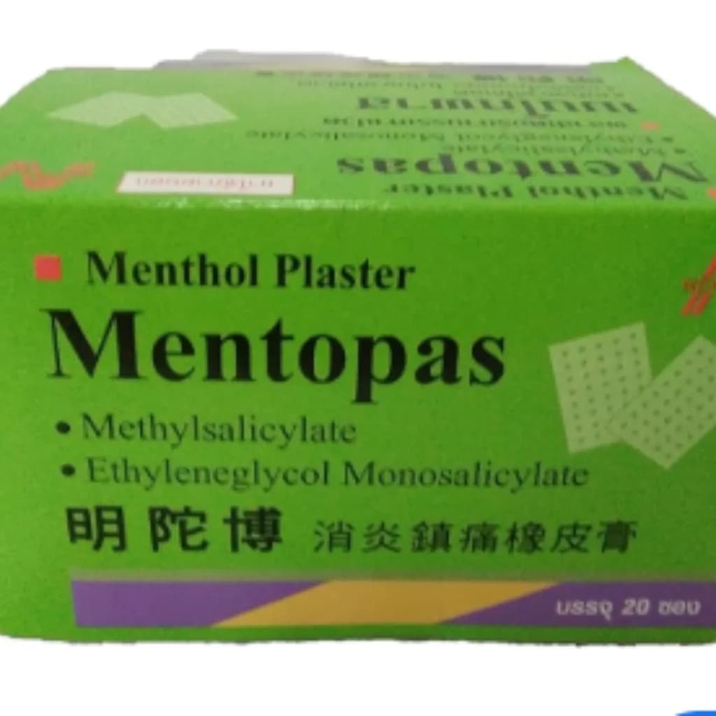 Mentopas Menthol Plaster 20 packets