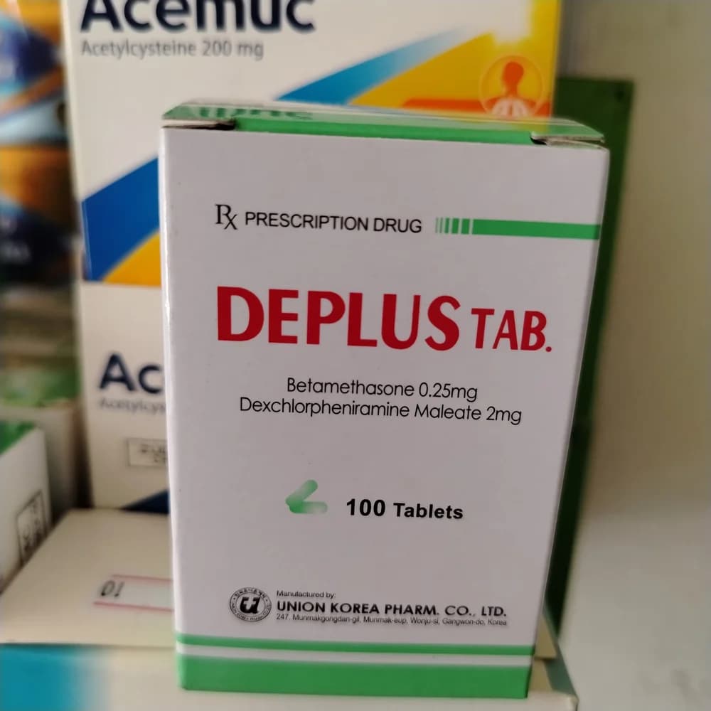 Deplus Betamethasone 0.25 mg / Dexchlorpheniramine maleate 2 mg
