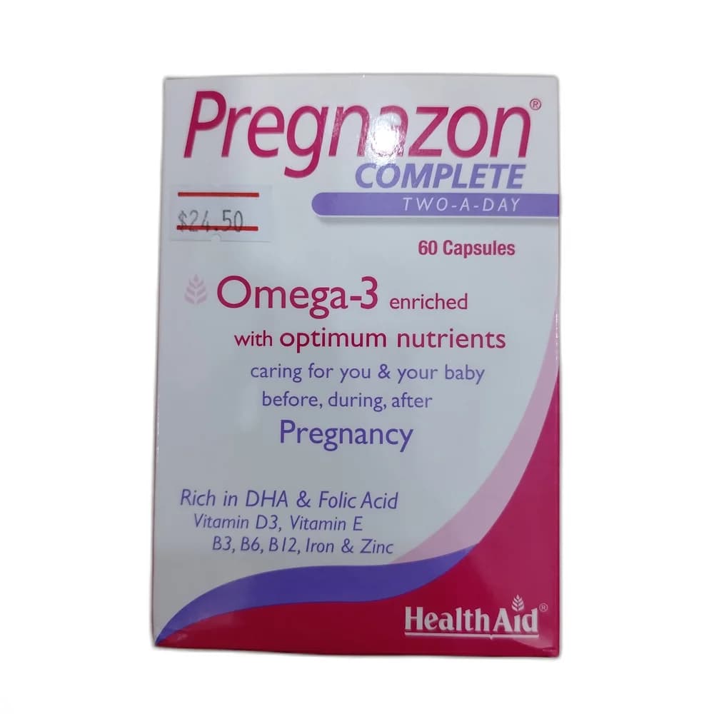 Pregnazon Complete Omega-3 (DHA 308 mg) + Folic Acid 800 µg per 2 capsules