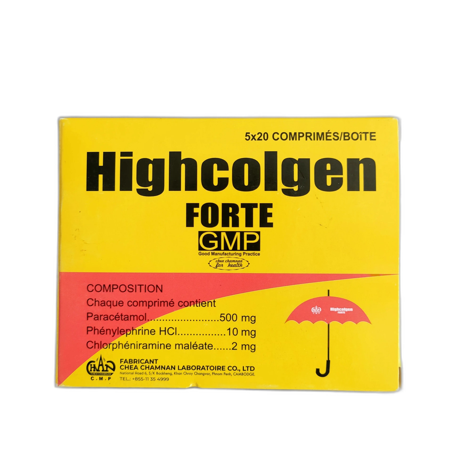 Highcolgen Forte 500 mg + 10 mg + 2 mg - SREY MOM PHARMACY