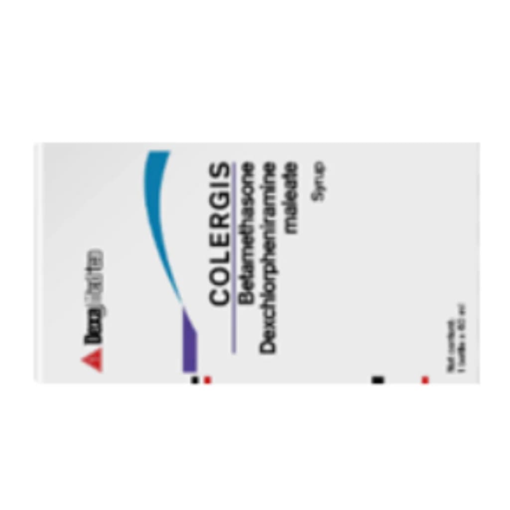 Colergis 60ml Syrup (Betamethasone/Dexchlorpheniramine) Not available