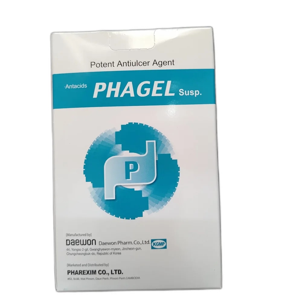 Phagel Oxethazaine 20 mg / Dried Aluminum Hydroxide Gel 582 mg / Magnesium Hydroxide 196 mg per 10 mL pouch - DHOU CARE PHARMACY