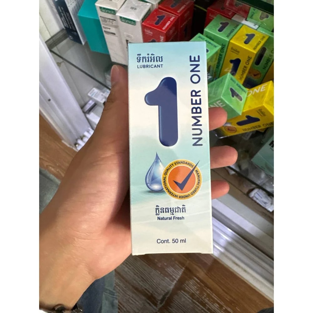 Number One Lubricant Natural Fresh Unscented water-based lubricant, 50 mL - Kim Yi
