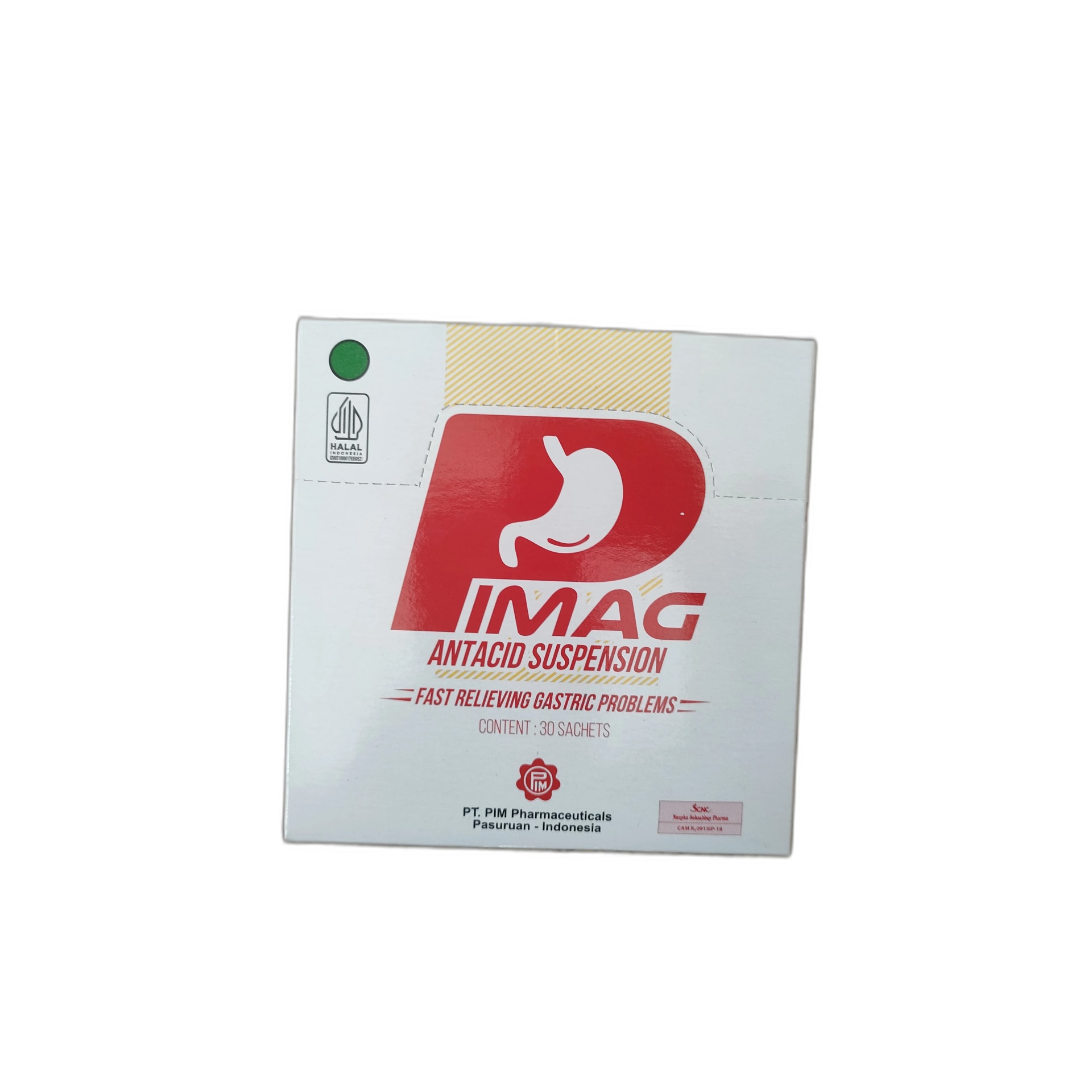 Pimag Antacid Suspension Premium Aluminium Hydroxide 500mg + Magnesium Hydroxide 500mg + Simethicone 80mg per 7ml sachet - PHARMARCY DARA RAKSMEY KOK CHAMBOK
