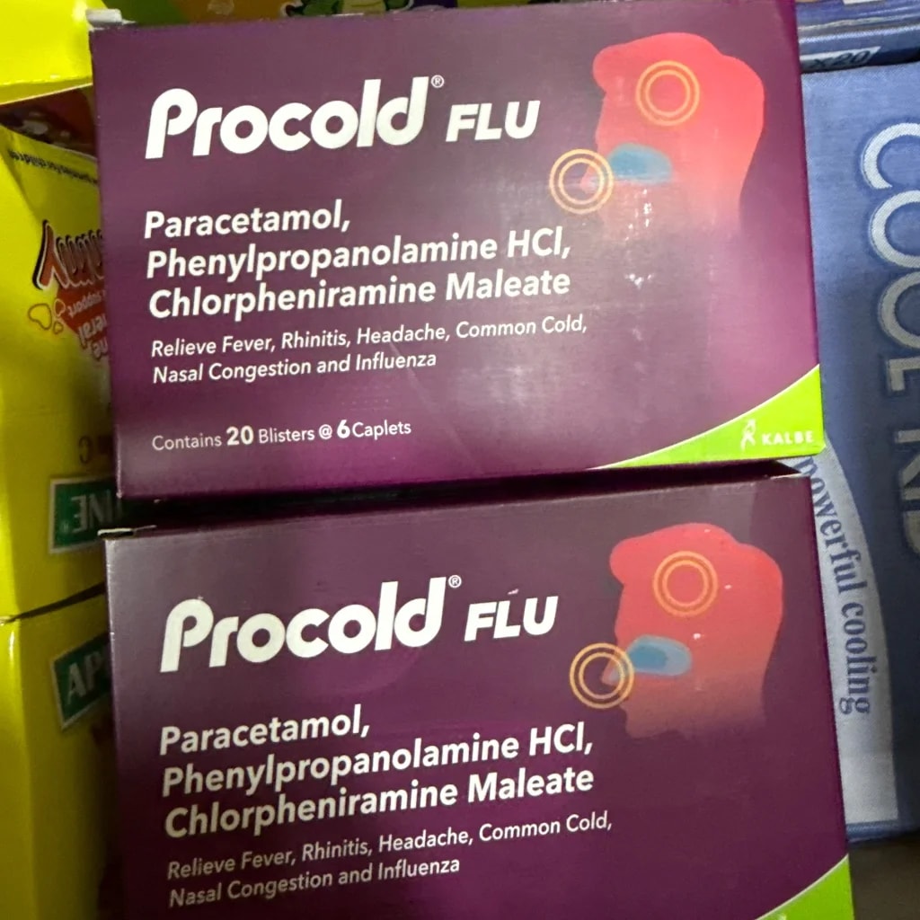 Procold Flu 500mg/25mg/2mg - PONLEU DOUNG DARA PHARMACY