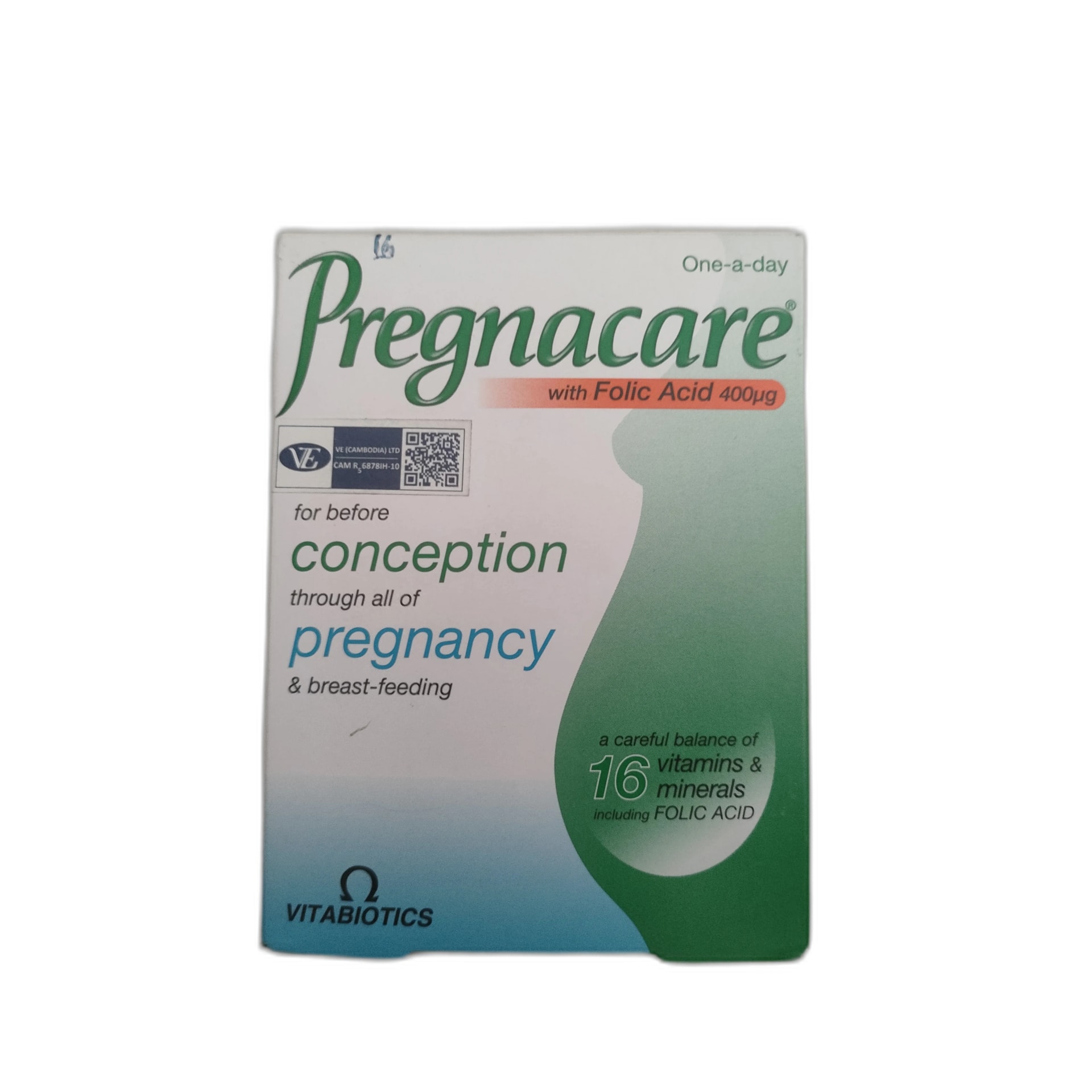 Pregnacare 400 µg Folic Acid per capsule - PONLEU DOUNG DARA PHARMACY