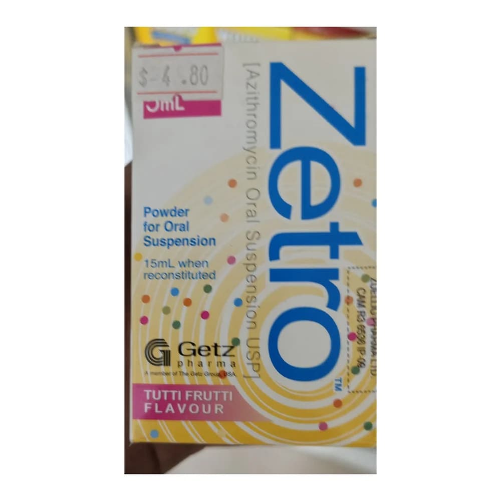 Zetro 200 mg/5 mL (15 mL)