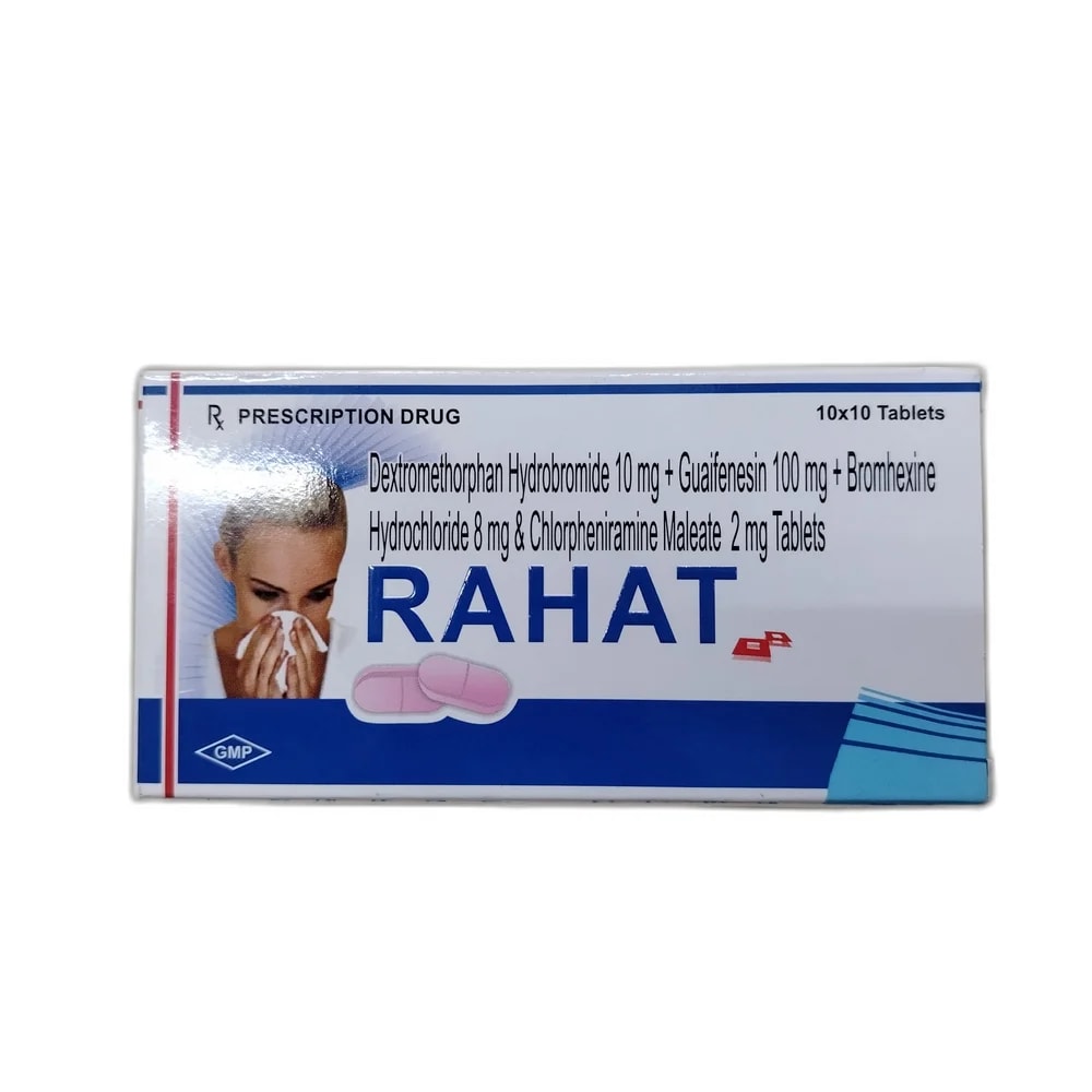 Rahat 10 mg / 100 mg / 8 mg / 2 mg - PHARMACIE LA BELLE PHARMA