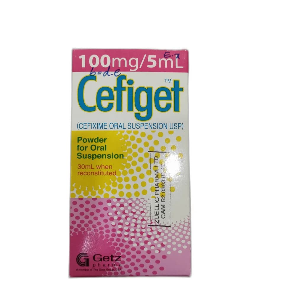 Cefiget 100 mg / 5 ml