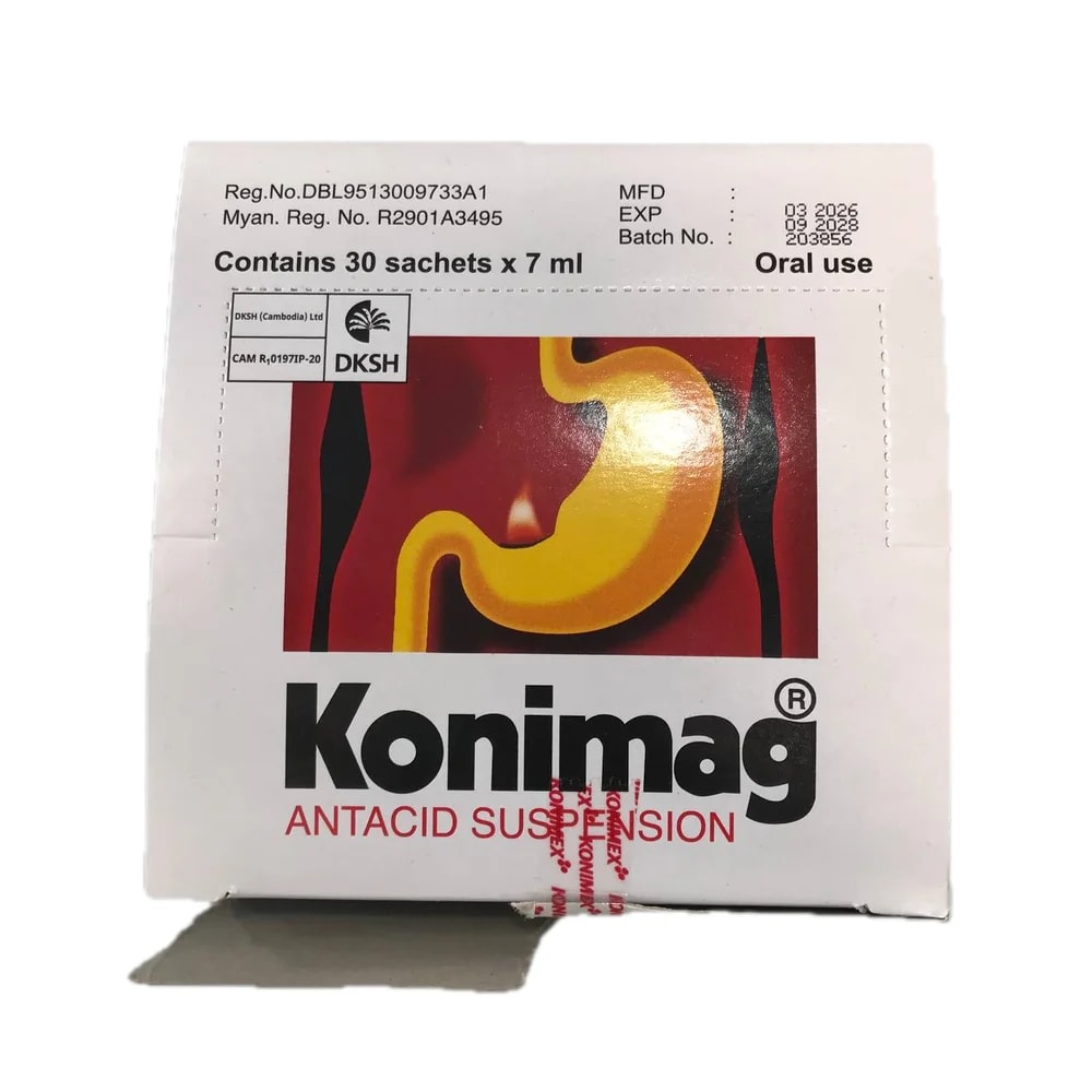 Konimag 300 mg/300 mg/25 mg per 7 ml sachet - Reach Srey