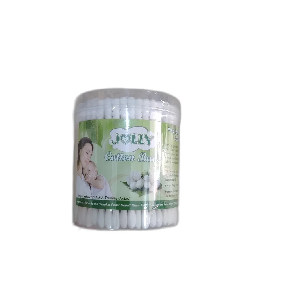 Jolly Cotton Buds Big (200 pcs) 200 pieces - PHARMACIE LA BELLE PHARMA