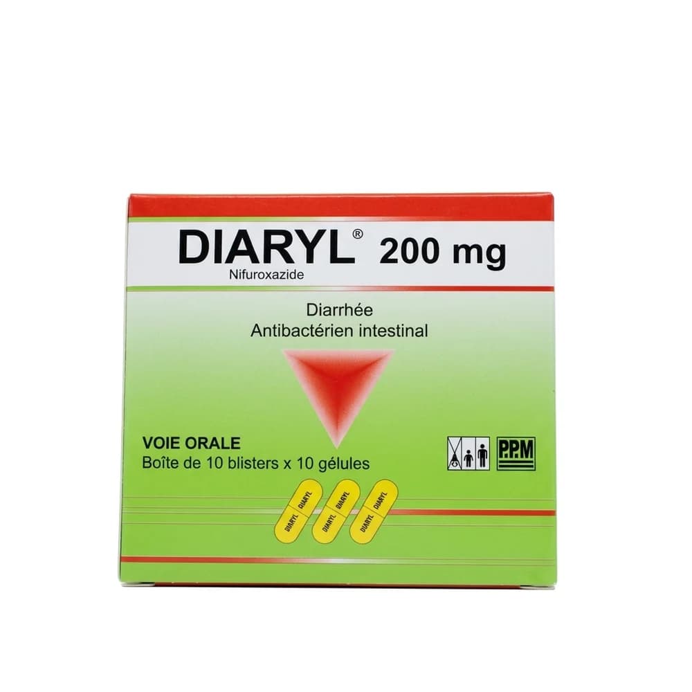 Diaryl Nifuroxazide 200 mg per capsule