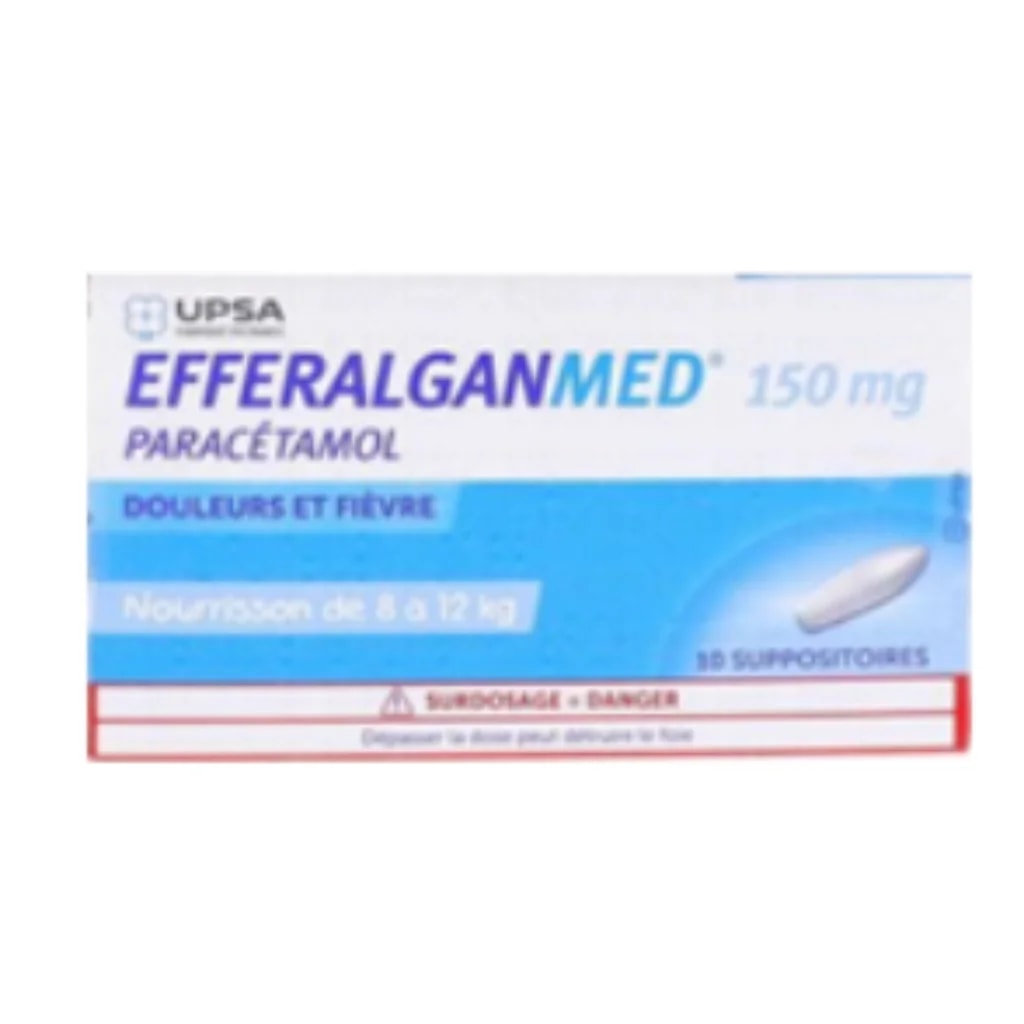 Efferalgan 150mg Suppositoire (Paracetamol) 150mg - Phnom Penh Care Pharmacy 2ND Floor / Under CENTRAL HOSPITAL