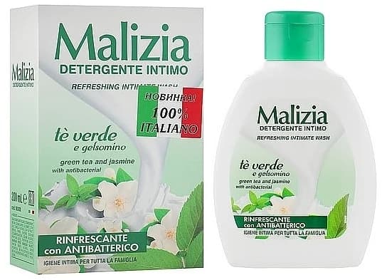 Malizia Detergente Intimo Green Tea & Jasmine Refreshing intimate wash