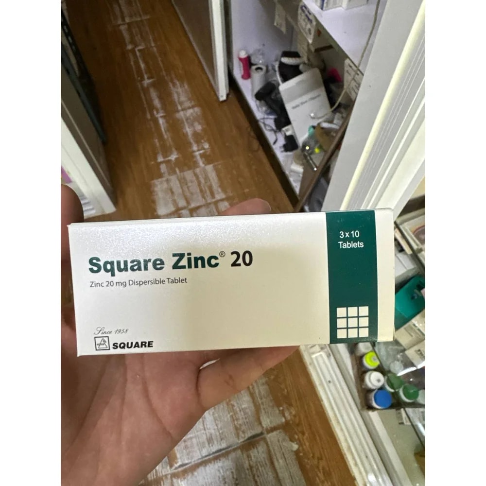 Square Zinc 20 Zinc 20 mg dispersible tablets - Kim Yi