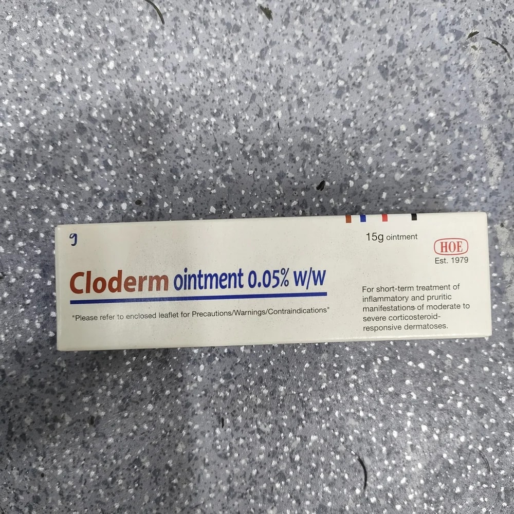Cloderm Ointment 0.05% w/w 0.05% w/w (0.5 mg/g) - Depot De Pharmacie "A" Kim Houy