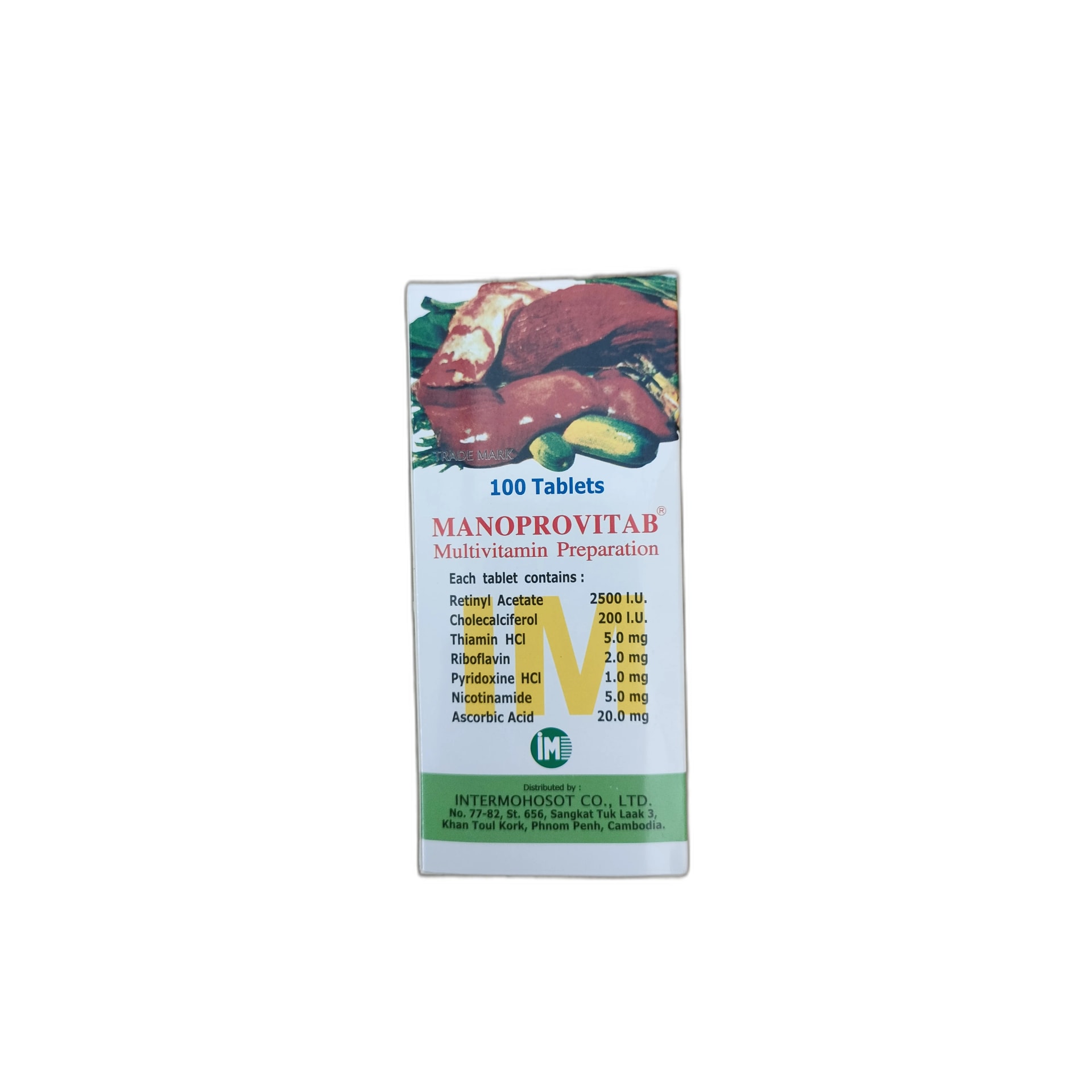 Manoprovitab Multivitamin tablet - PHARMARCY DARA RAKSMEY KOK CHAMBOK