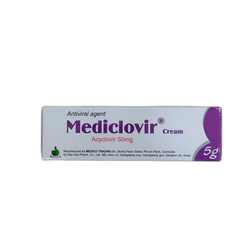 Mediclovir 5% w/w - Depot de Pharmacie B Rotha