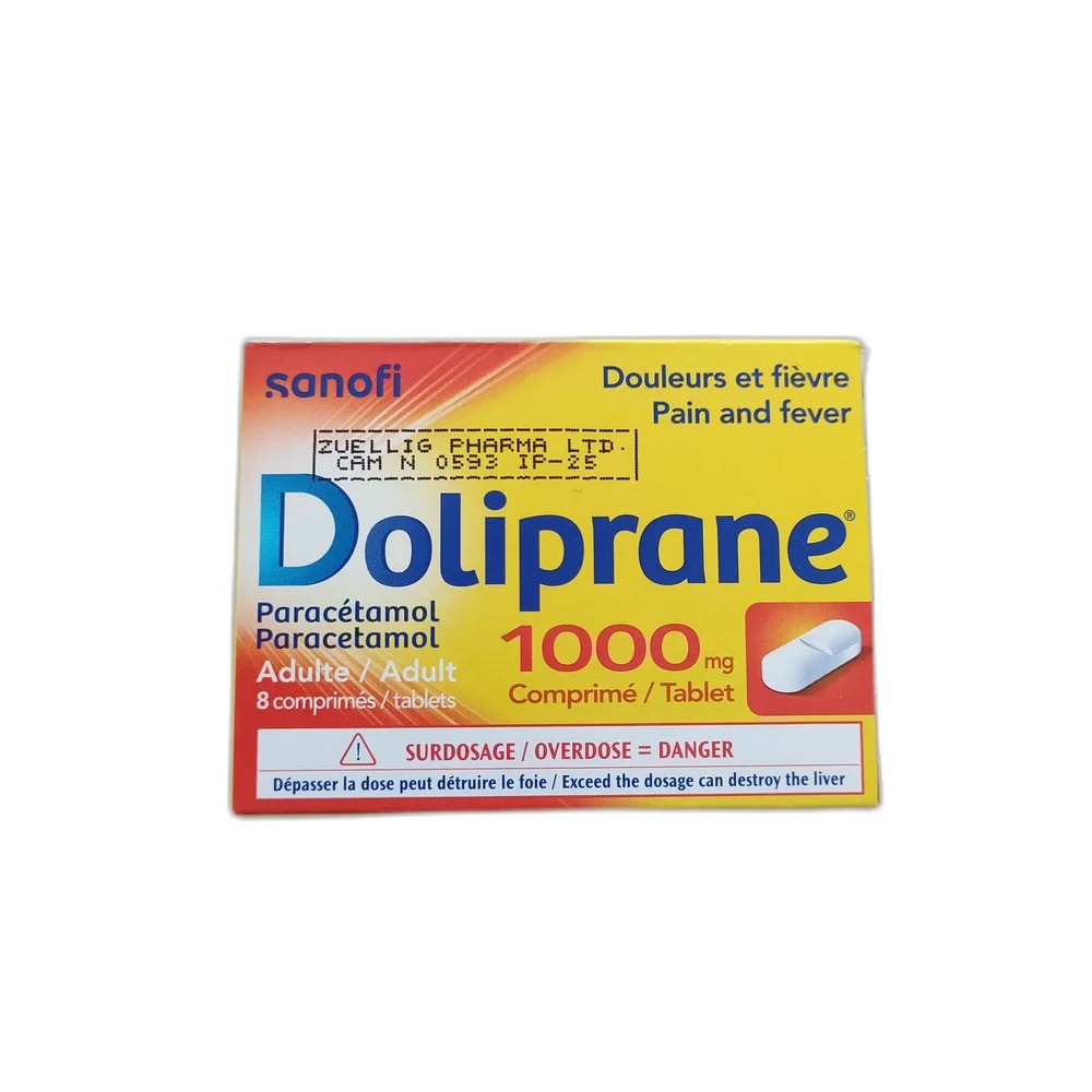Doliprane 1000 mg Tablets 1000 mg - SUKHA PHARMACY