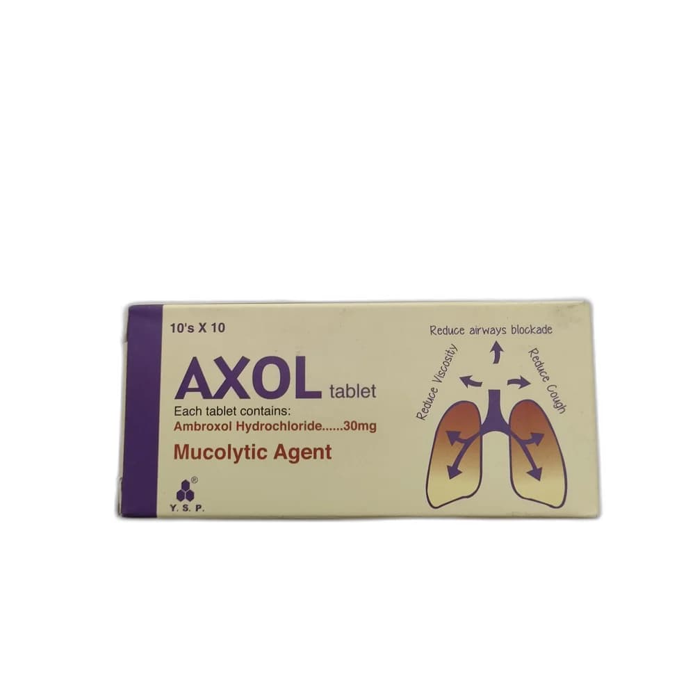 Axol As directed by physician; usual adult dose: 1 tablet 2-3 times daily