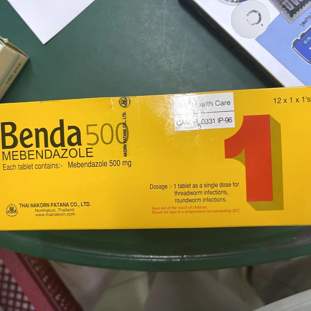 Benda500 Mebendazole 500mg - Pharmacy Rotha 2
