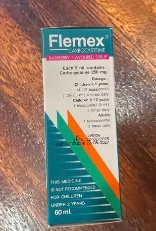 Flemex Carbocysteine 250mg/5ml - α±ααααααΆα ααααΈαααα‘αΆαα