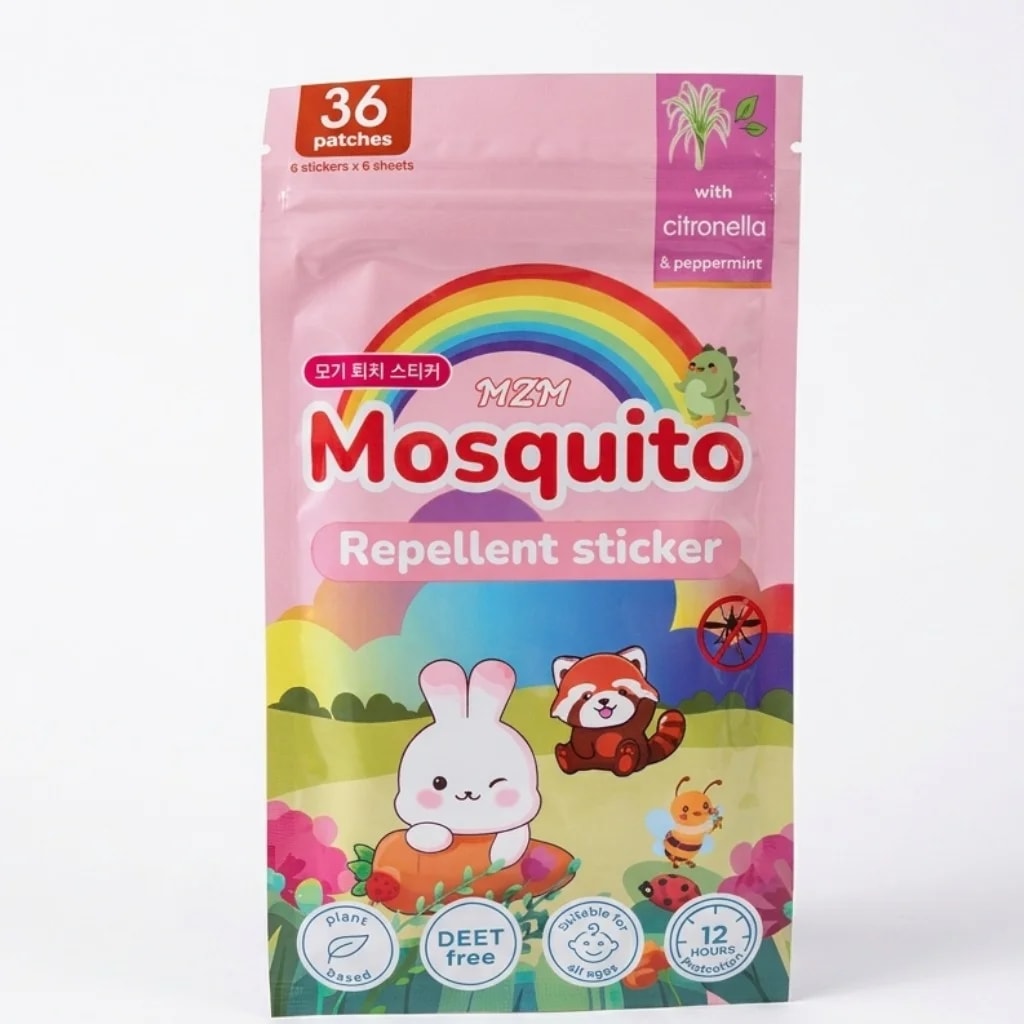 MZM Anti-Mosquito Sticker 36 patches - ឱសថស្ថាន សុខលាភ