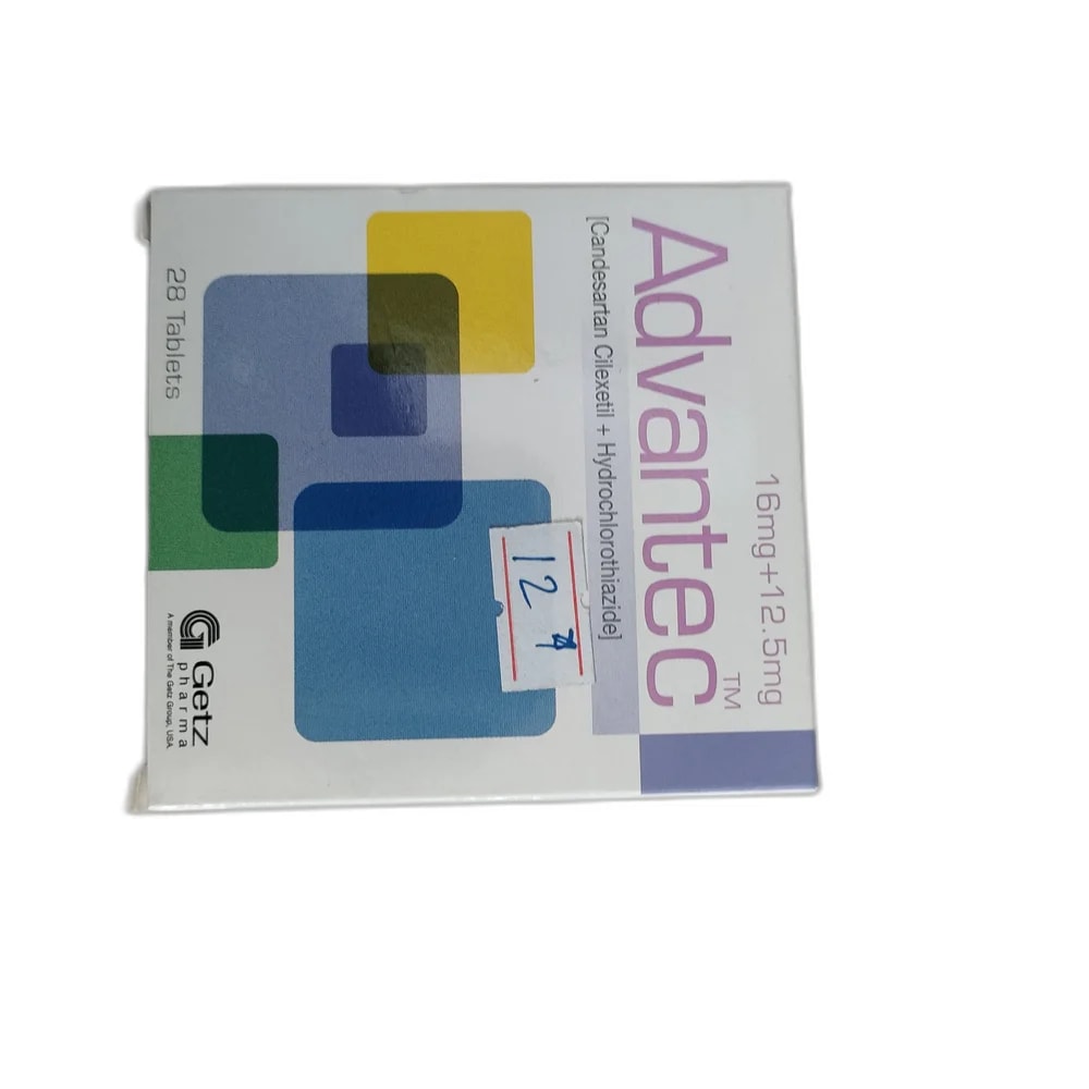 Advantec Candesartan 16 mg + Hydrochlorothiazide 12.5 mg - MEY PHARMA PHARMACY