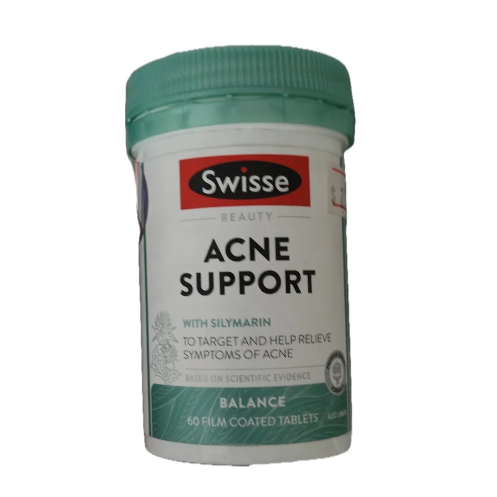 Swisse Beauty Acne Support Silymarin 210 mg / Nicotinamide 50 mg / Zinc 15 mg - Morhachun Pharmacies