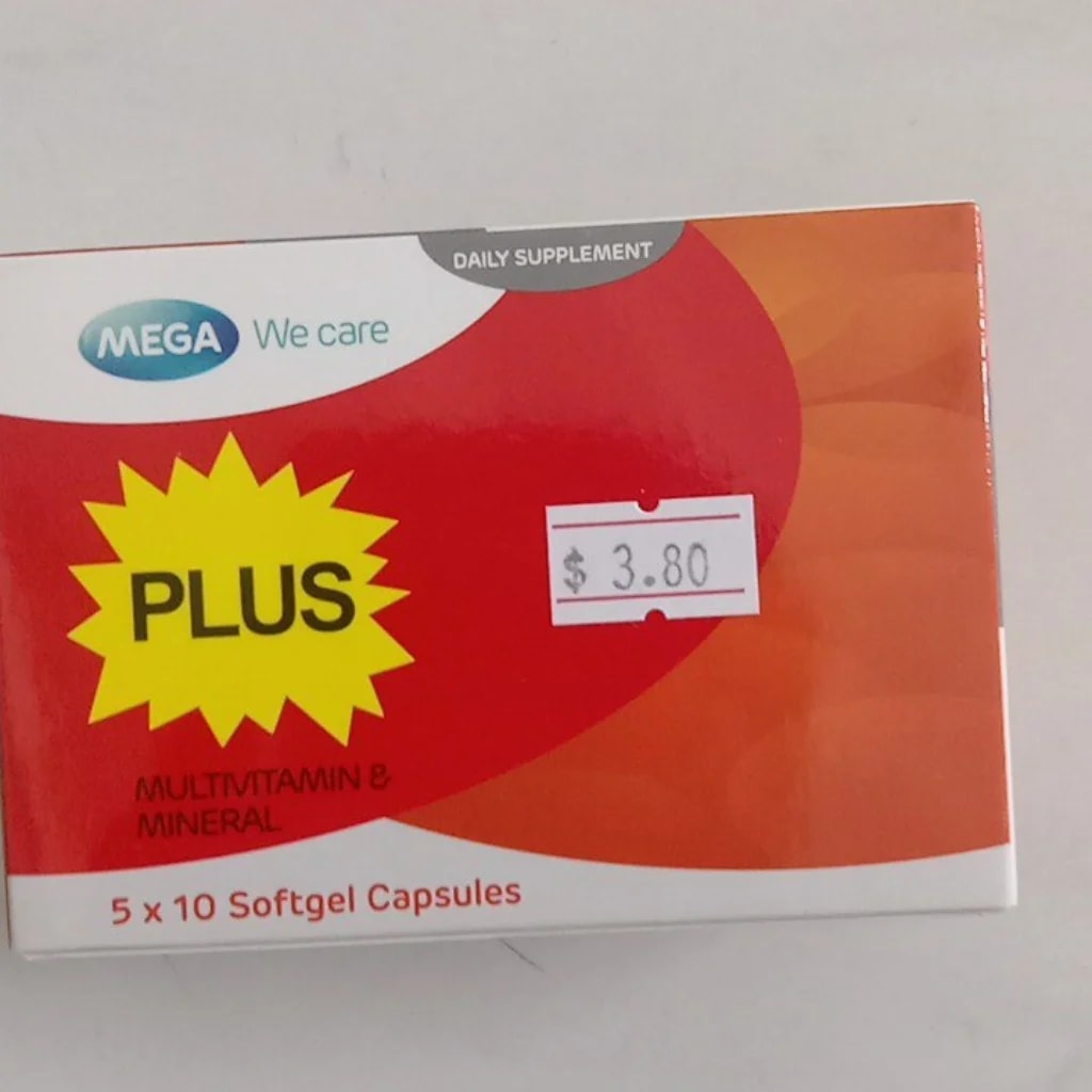 PLUS MULTIVITAMIN & MINERAL 5x10 Softgel Capsules - SETHIKA CARE Pharmacy