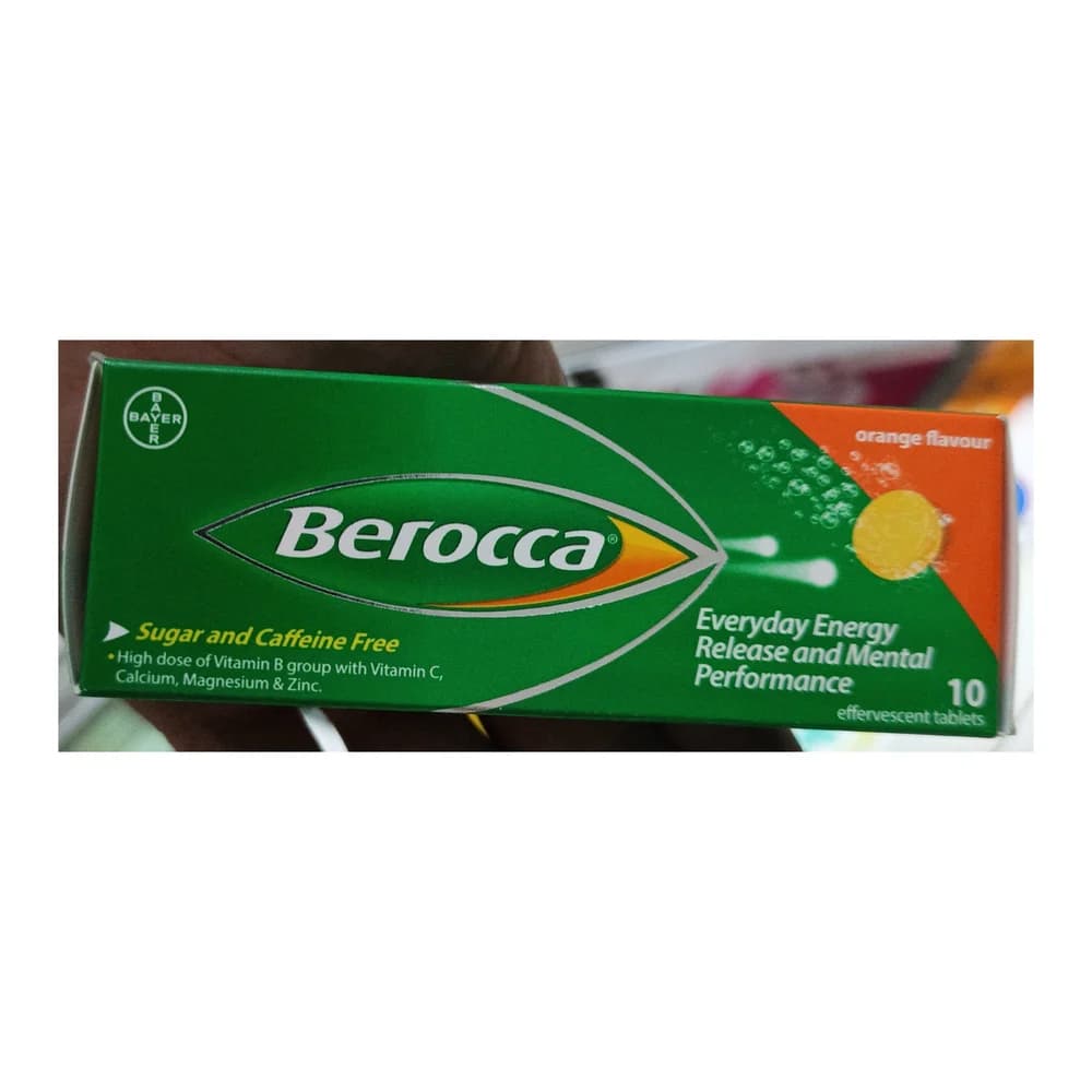 Berocca Orange Vitamin C 500 mg + B-complex, Calcium 100 mg, Magnesium 100 mg, Zinc 10 mg