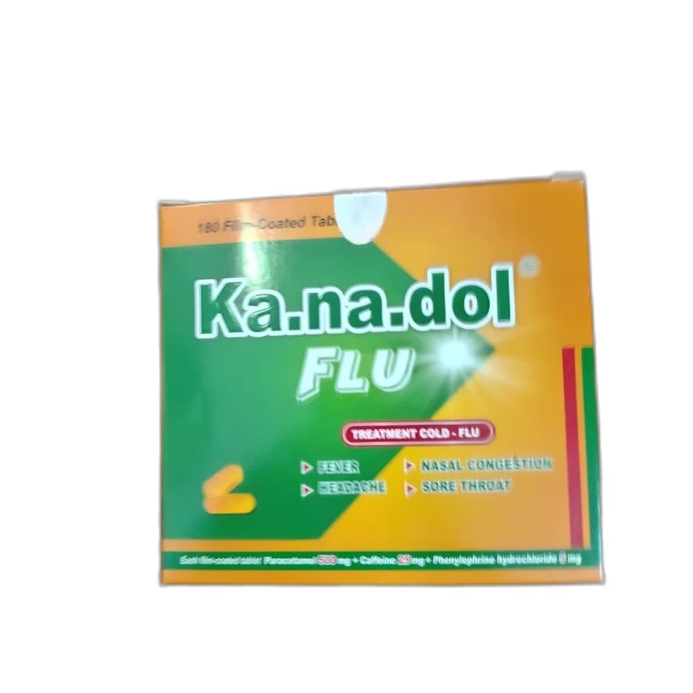 Ka.na.dol Flu 500 mg / 25 mg / 5 mg