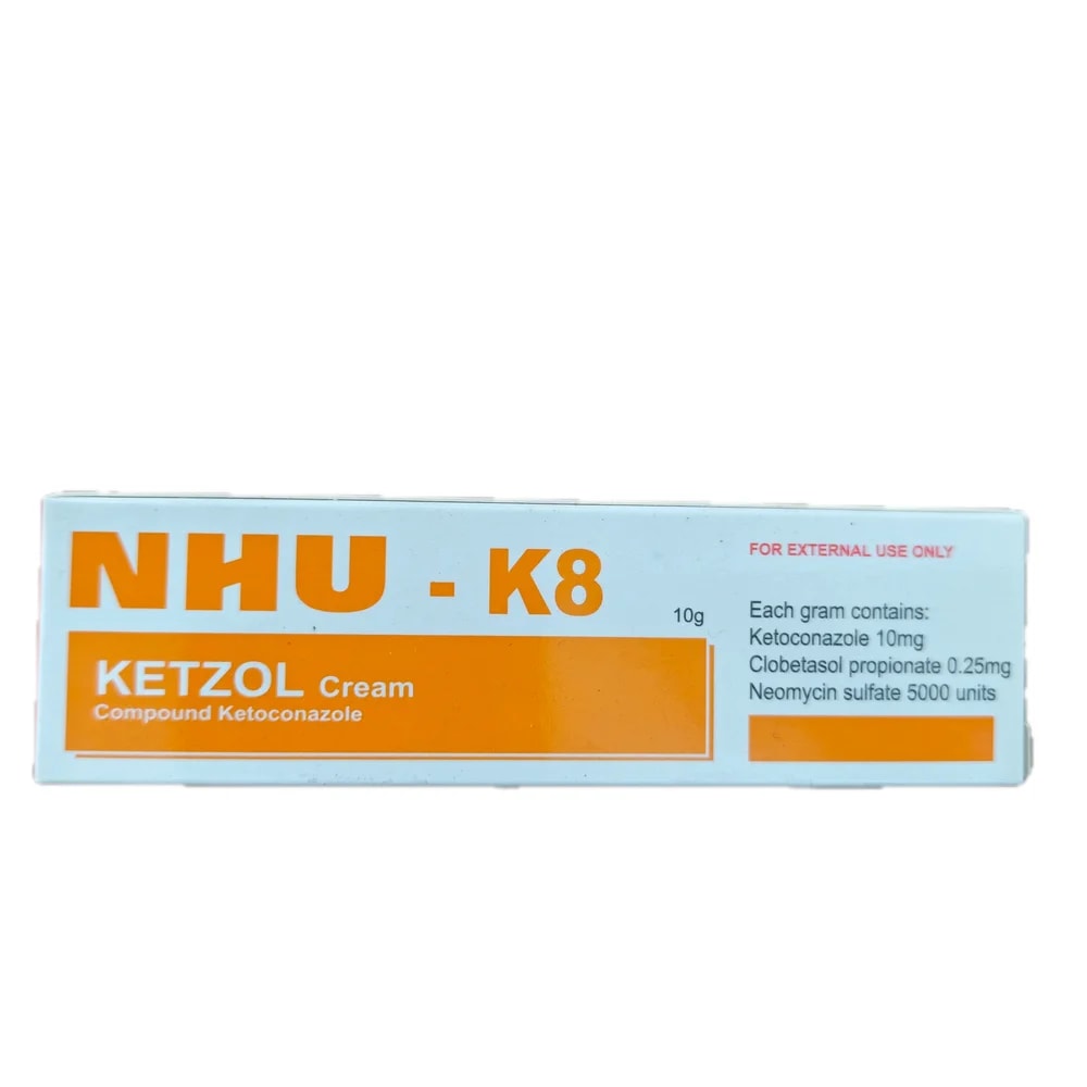 NHU-K8 Ketzol 10 mg / 0.25 mg / 5000 units per g (10 g) - Morhachun Pharmacies