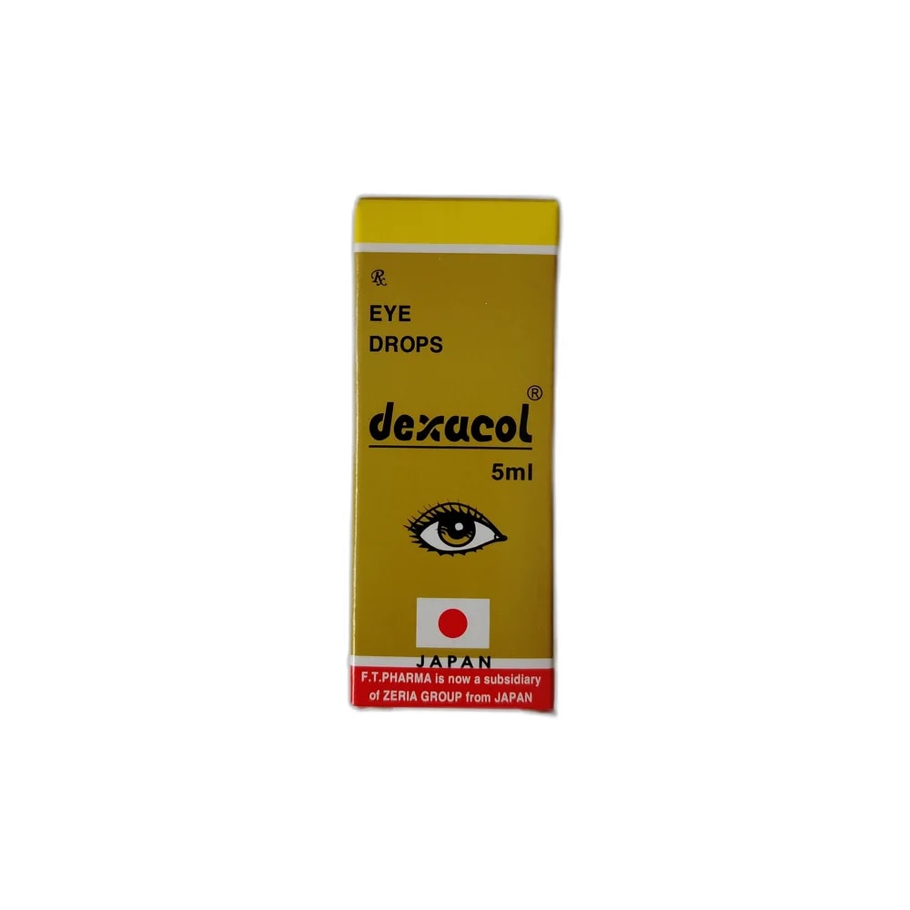 Dexacol Chloramphenicol 20 mg + Dexamethasone sodium phosphate 5 mg / 5 mL - PHARMACIE RATANAK