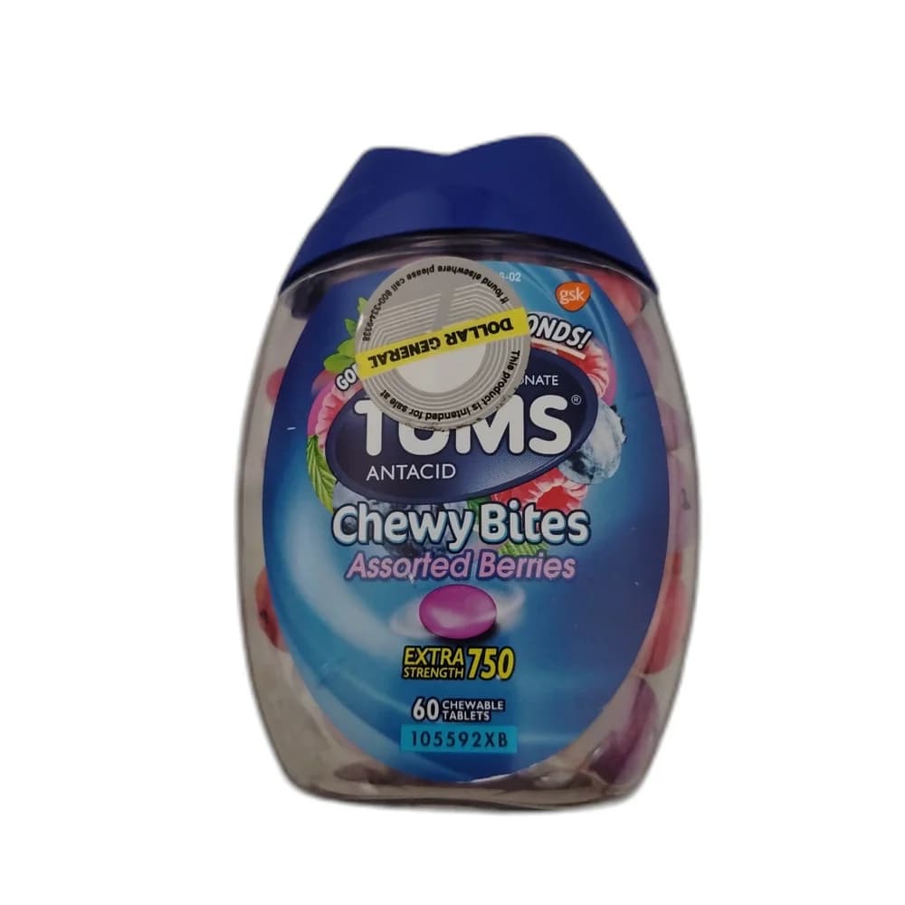 TUMS Antacid Chewy Bites Extra Strength 750 750 mg